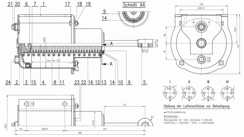 cilindro de frenos BZ 10 C5